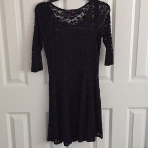 Material Girl Black Laced Dress